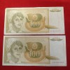 100 Dinara Banknote From Republic Bank Of Yoguslavia