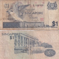 Singapore 1 Dollars Rare Note