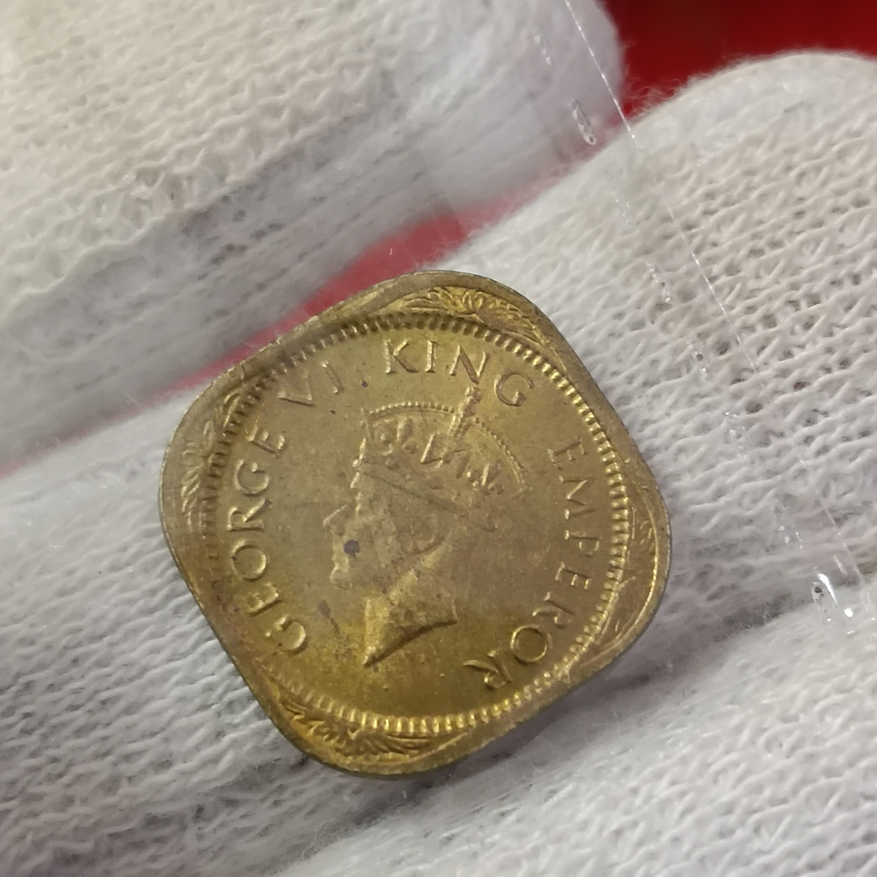 George Vi 1/2 Anna Year 1944 Calcutta Mint UNC Condition - Image 4