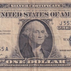 America One Dollar 1935 Series (Silver Certificate) Rare Note #B2