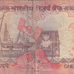 Alternative view of Ending 786 Fancy Number 1000 Rupees Governor Y.B Reddy Rare Note