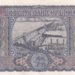 Alternative view of 100 RUPEES DIAMOND GEM UNC NORMALLY CORNOR DAMAGE RANDOM NOTE