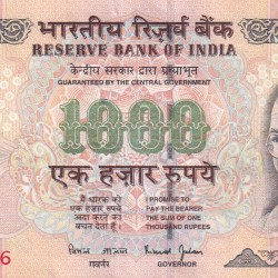 Ending 786 Fancy Number 1000 Rupees Governor Bimal Jalan Rare Note