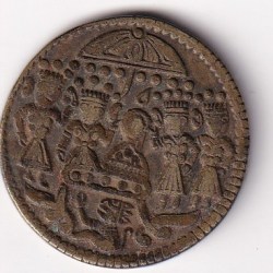 Alternative view of Hanuman Flying Brass Old Token 100% Original Rare Token #AA-67