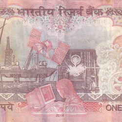 Alternative view of Ending 786 Fancy Number 1000 Rupees Governor Raghuram Rajan Rare Note