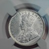 One Rupee 1914 Calcutta Mint Coin MS 62 NGC Graded - Image 2