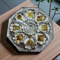 The Ashtamangal 60 Grams Silver Ultra Unique and Rare Micro Finish Coin