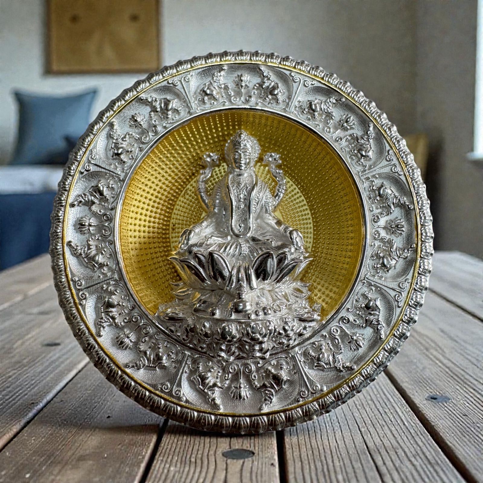 Mata Laxmiji 50 Grams Silver Ultra Unique and Rare Micro Finish Coin