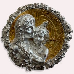 Shri Krishna and Mata Yashodha 60 Grams Silver Ultra Unique and Rare Micro Finish Coin
