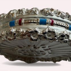 Alternative view of Shri Krishna and Mata Yashodha 60 Grams Silver Ultra Unique and Rare Micro Finish Coin