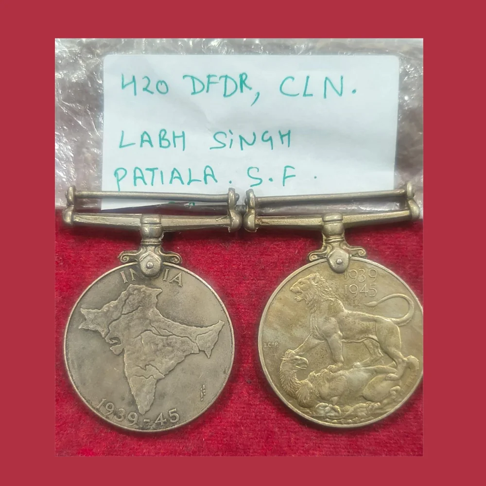 420 DFDR,CLN. Labh Singh Patiala. S.F Group Medal - Image 3