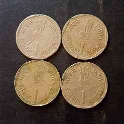 Alternative view of Republic India Small family Denominaton 1 ₹ Metal copper nickel Same and similar set are available