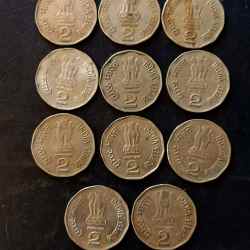 Alternative view of Republic India Denominaton 2₹ 11 different variety Metal coper nickel Same and similar set are available
