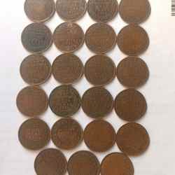 British India Set of 23 pieces of 23 different year King and emperor George v and George vi Condition as per image Same and similar set are available