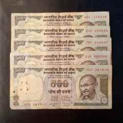 Reserve Bank of India Denominaton 500₹ note Same and similar set are available