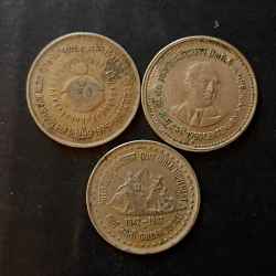 Republic India 3 different variety Hyderabad mint Metal copper nickel Same and similar set are available