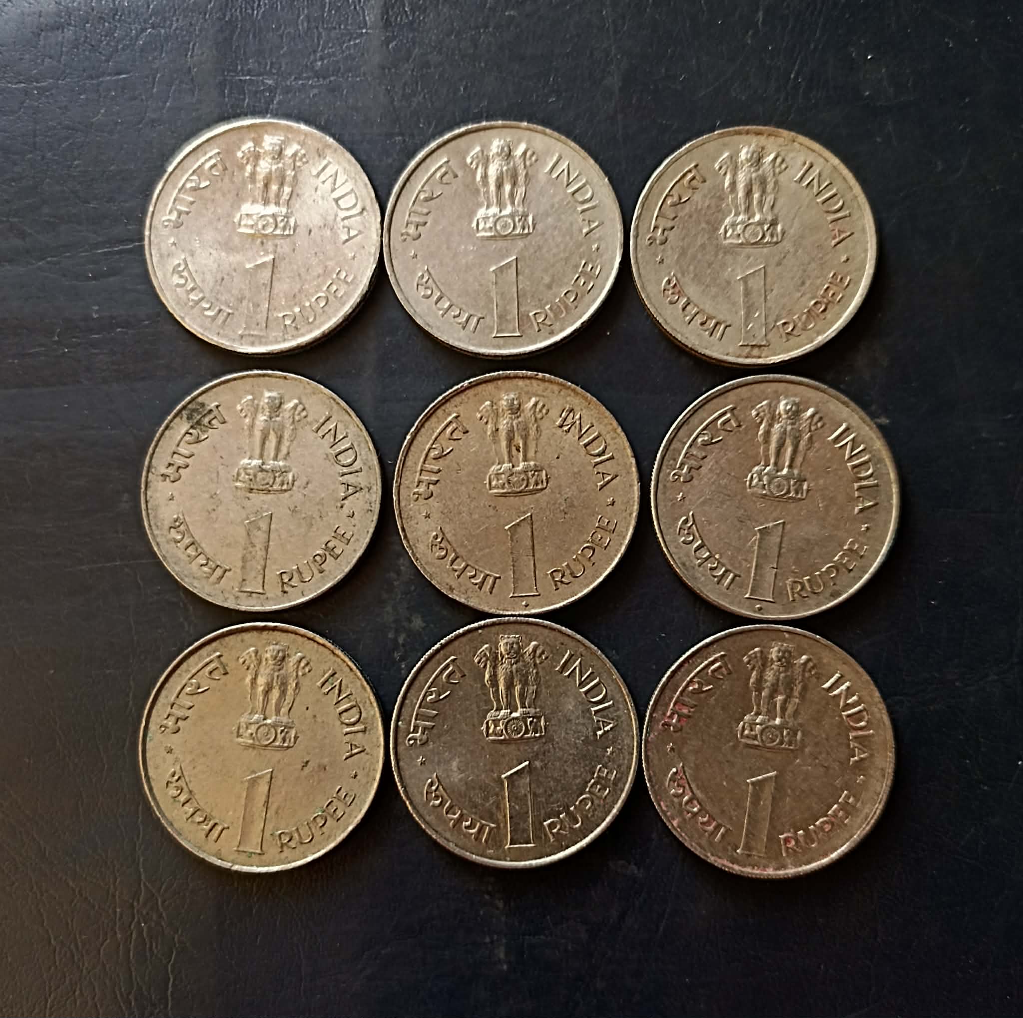 Republic India Denominaton 1 ₹ Metal coper nickel Backside of Jawaharlal Nehru Same and similar set are available - Image 2