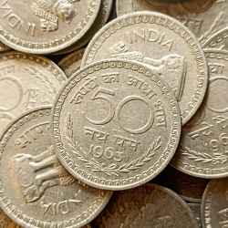 Republic India Denominaton 50 paise Rupaye ka aadha bhag Metal copper nickel 55 piece given Same and similar piece available