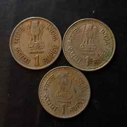 Alternative view of Republic India 3 different variety Hyderabad mint Metal copper nickel Same and similar set are available
