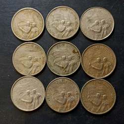 Alternative view of Republic India Denominaton 50 paise Metal copper nickel Same and similar piece available