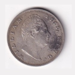 Alternative view of British 1 Rupee 1835 (William IV) Rare Silver Coin