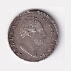 Alternative view of British 1 Rupee 1835 (William IV) Rare Silver Coin
