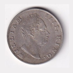 Alternative view of British 1 Rupee 1835 (William IV) Rare Silver Coin