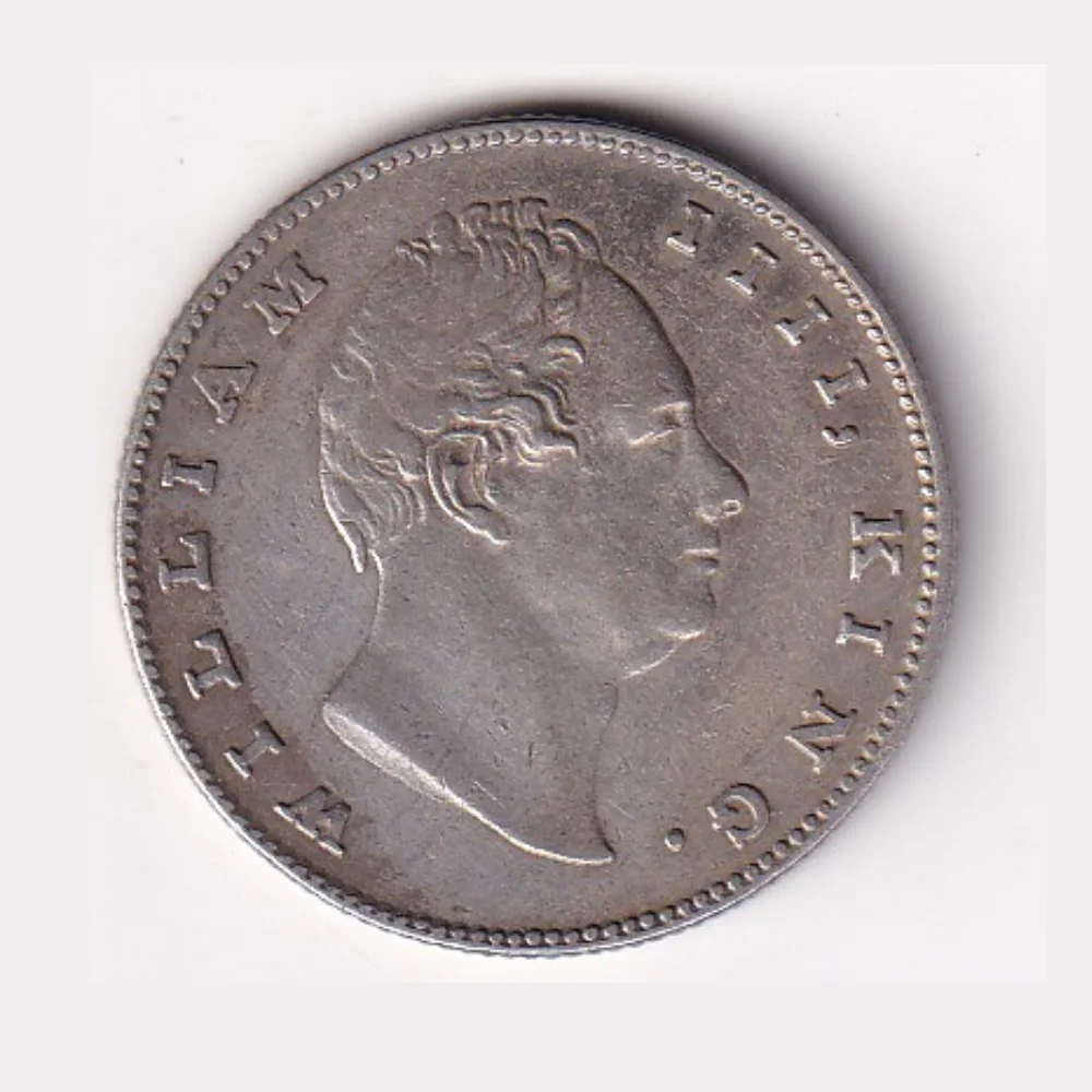 British 1 Rupee 1835 (William IV) Rare Silver Coin