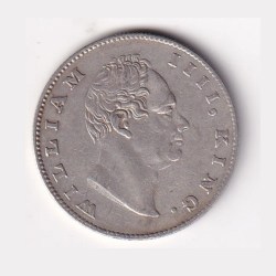 Alternative view of British 1 Rupee 1835 (William IV) Rare Silver Coin