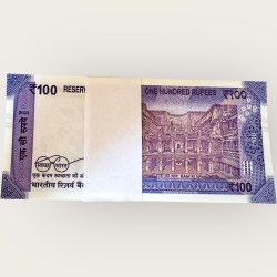 Alternative view of Rs 100 India Banknote Fancy Number Low Serial Packet 000001 to 0000100 Gem UNC Unique and Rare