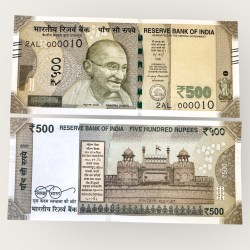 I Rs 500 India Banknote Signature Issue Signed by Sanjay Malhotra Inset R 2025 Issue UNC Unique and Rare