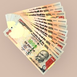 Rs 1000 India Banknote Fancy Set 111111 to 1000000 Unique and Rare Previous Issue Small Font Y V Reddy Issue