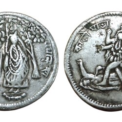 RADHA KISHNA & MATA KAALI Old TOKEN Mixed Metal in Used Condition.