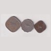INDIA 1950 BULL (TWO ANNA, ONE ANNA, HALF ANNA) RARE 3 COIN SET