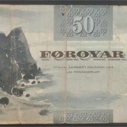 Alternative view of Denmark 50 Kronur Rare Foreign Note #B2
