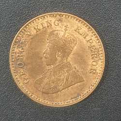 Alternative view of British India 1/12 Anna 1914 George V Rare Coin #Z-192