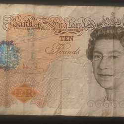 England 10 Pounds - (Elizabeth II Charles Darwin ) Rare Note #B2