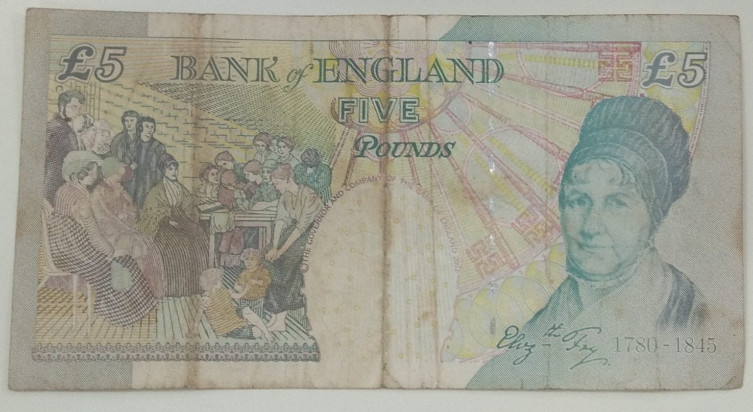 England 5 Pounds (Elizabeth II) Rare Note #B2 - Image 2