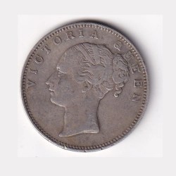 Alternative view of British India 1 Rupee 1840( Victoria) Continuous Legends Rare Silver Coin