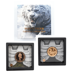 2025 Samoa – 25 cents , White Tiger Chinese Eaves Tiles Proof Coin Pack
