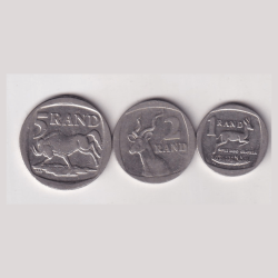 Alternative view of 3 Different Commemorative South Africa Rare (3 Coin Set) #AA-18