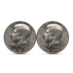 Alternative view of America 2 Different Commemorative Half Dollar Rare (2 Coin Set)#X-28