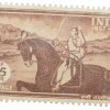 Republic India - 15 Aug. 1957 Centenary of First Freedom Struggle. Sapling, Leaping Flames Laxmi bai (Rani of Jhansi) Mint Un-Used Stamp Condition as per Image, Rare.