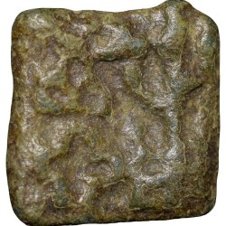 Alternative view of Cast Copper Kakani of Sunga Kingdom Universal(2nd cen BC) Type Multiple symbols