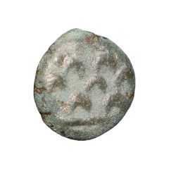 Copper Coin of Satavahan Dynasty (1st Cen.BC) from Marathwada(Nanded) Region with Multi-Arched Hill/Ujjaini