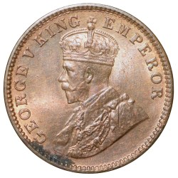 Bronze 1/4 Anna of George V (AD 1933) of Calcutta Mint in UNC Grade Rare