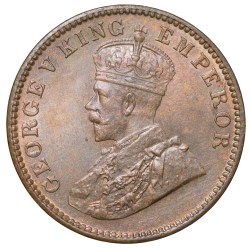 Bronze 1/4 Anna of George V (AD 1933) of Calcutta Mint in UNC Grade Rare