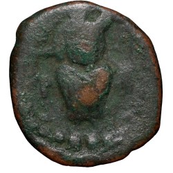 Alternative view of Copper coin of Vasudev(AD 190-230) of Kushan Dynasty Ardoksho Deity Type Scarce