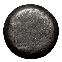 Alternative view of Silver Dramma of Yadavas of Devagiri(1200AD) with Lion facing Right Heavy