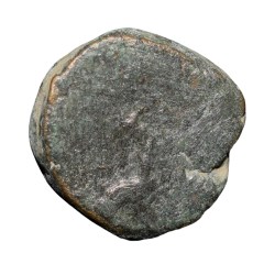 Copper Coin of Vasunaga of Nagas of Narwar (3rd - 4th Cen. AD) with Peocock/Brahmi Legends Very Rare